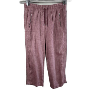 Athleta Cabo Linen Wide Leg Pants Sz 16 Resort Wear Vaction